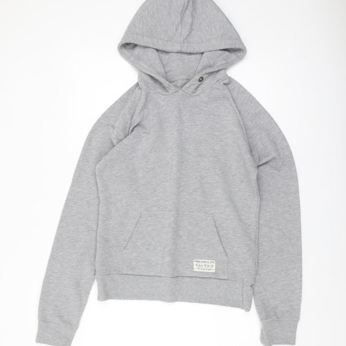 Jack Wills Women's Grey Pullover Hoodie Size 14