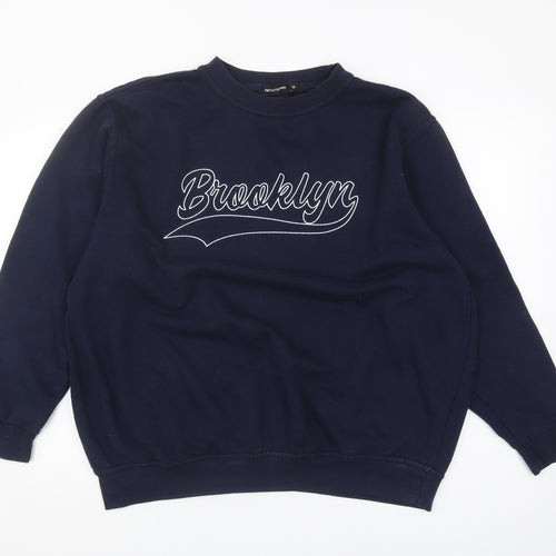 PrettyLittleThing Men's Blue Sweatshirt M