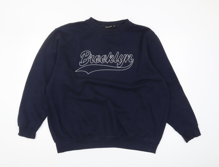 PrettyLittleThing Men's Blue Sweatshirt M