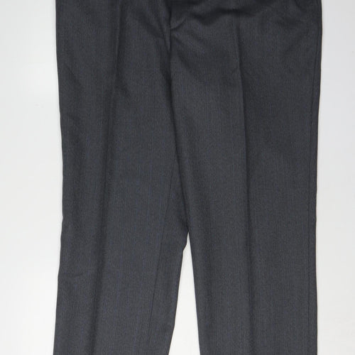Wellington Men's Grey Formal Trousers L