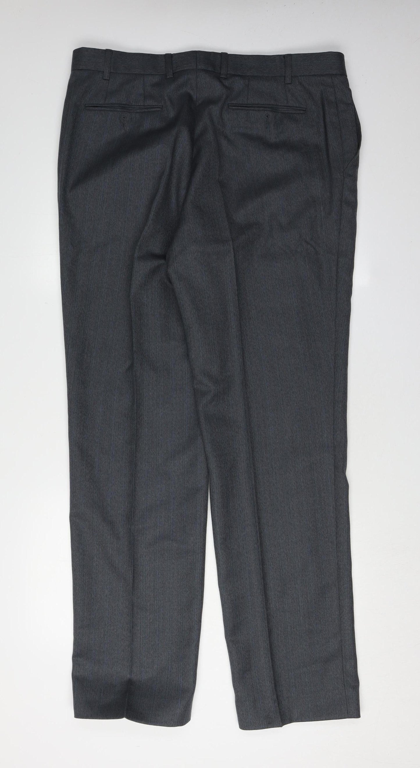 Wellington Men's Grey Formal Trousers L