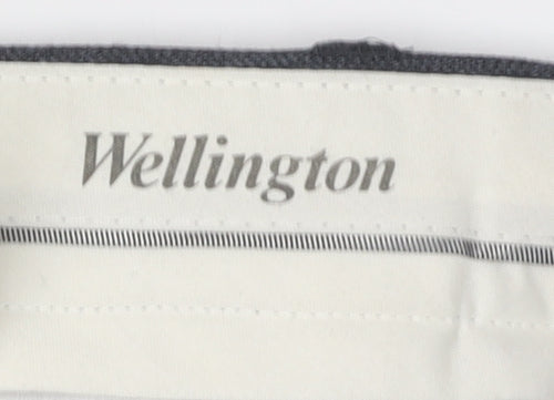 Wellington Men's Grey Formal Trousers L