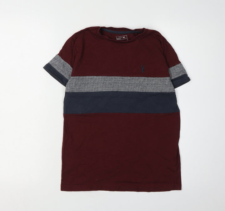 Next Boys Red Colourblock T-Shirt 11 Years