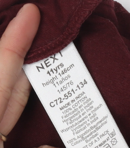 Next Boys Red Colourblock T-Shirt 11 Years