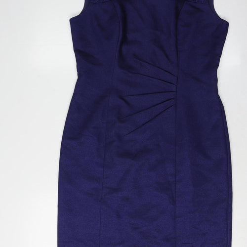 Precis Women's Blue Sheath Dress, Size 10, Party Ready