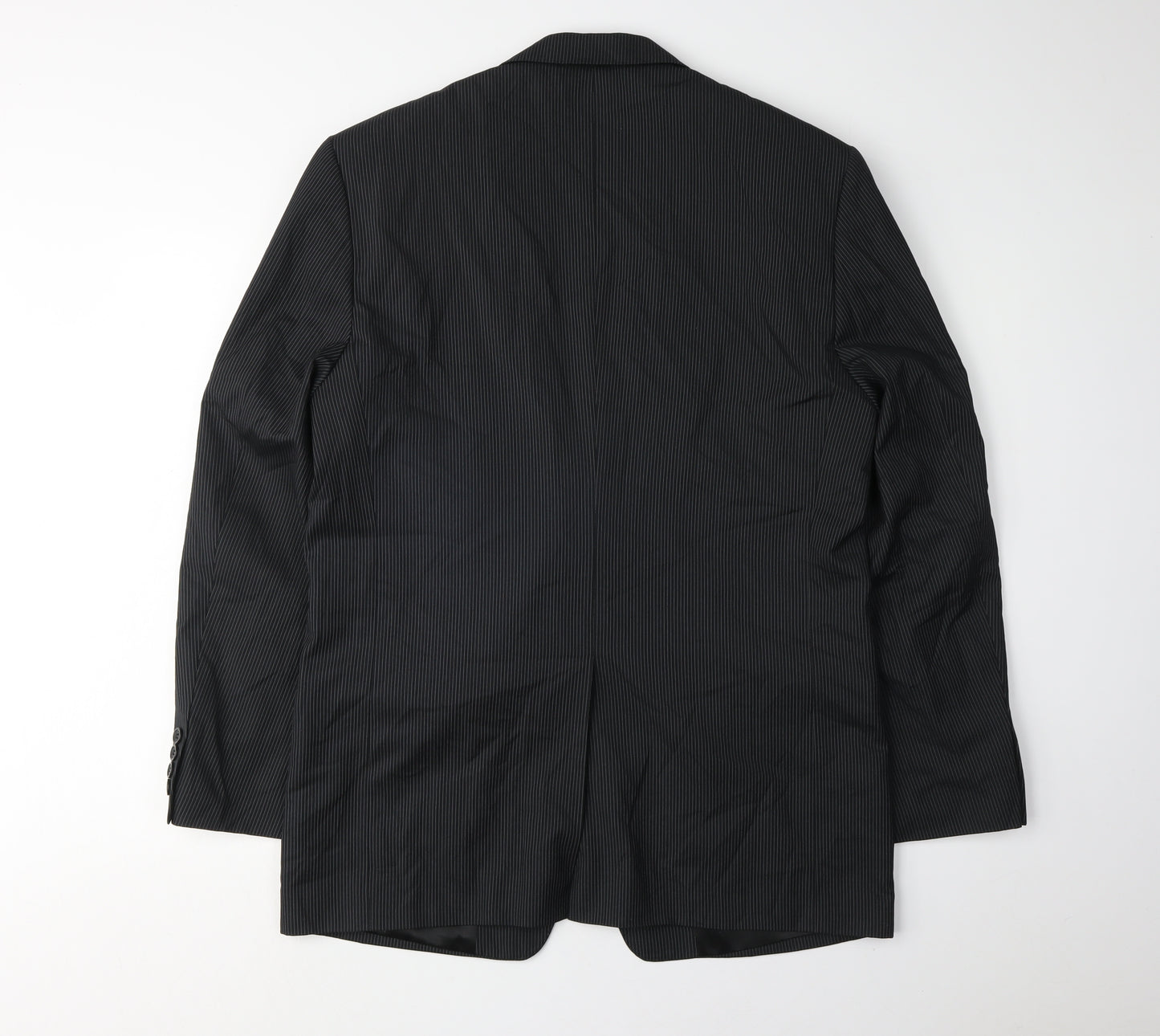 HAMNETT Men's Black Striped Blazer L Formal Jacket
