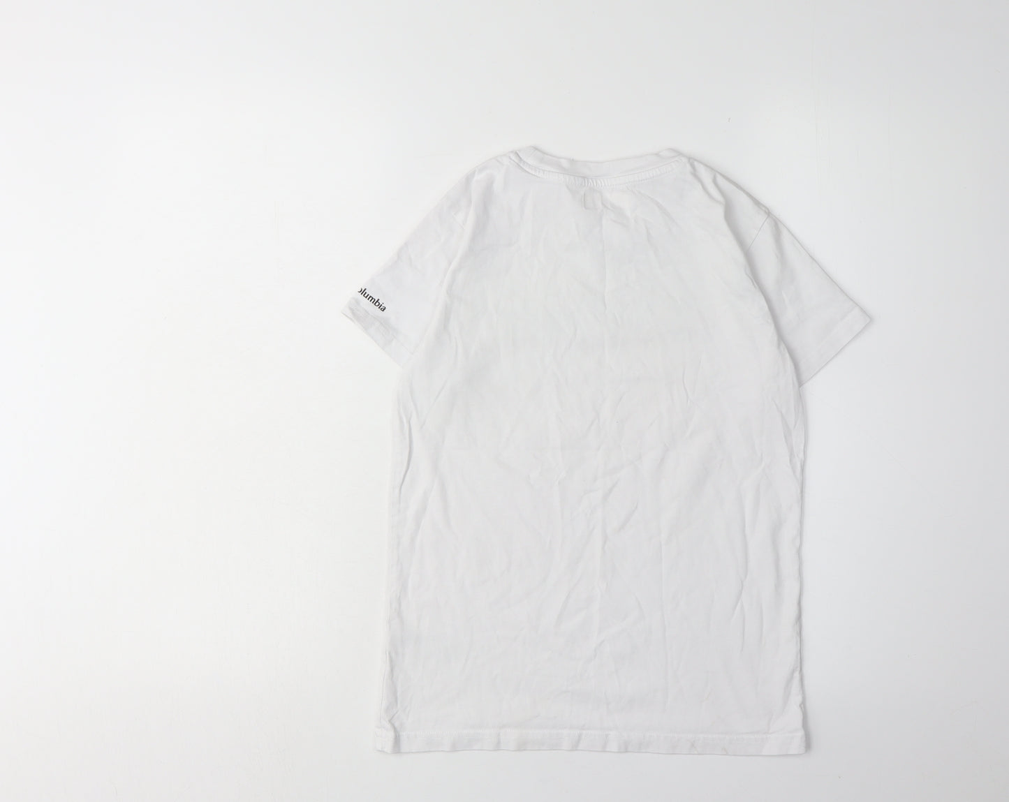 Columbia Boys White Logo T-Shirt 11-12 Years Casual Graphic