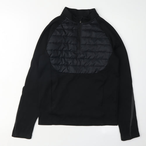 Nike Boys Black Therma-Fit Zip Sweatshirt Medium
