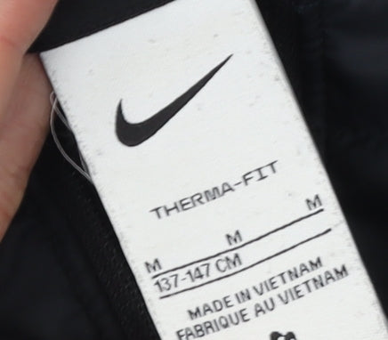 Nike Boys Black Therma-Fit Zip Sweatshirt Medium