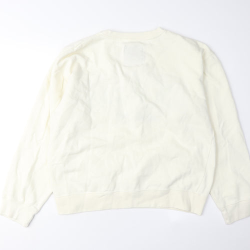 Six Flags XL White Sweatshirt Unisex Adults