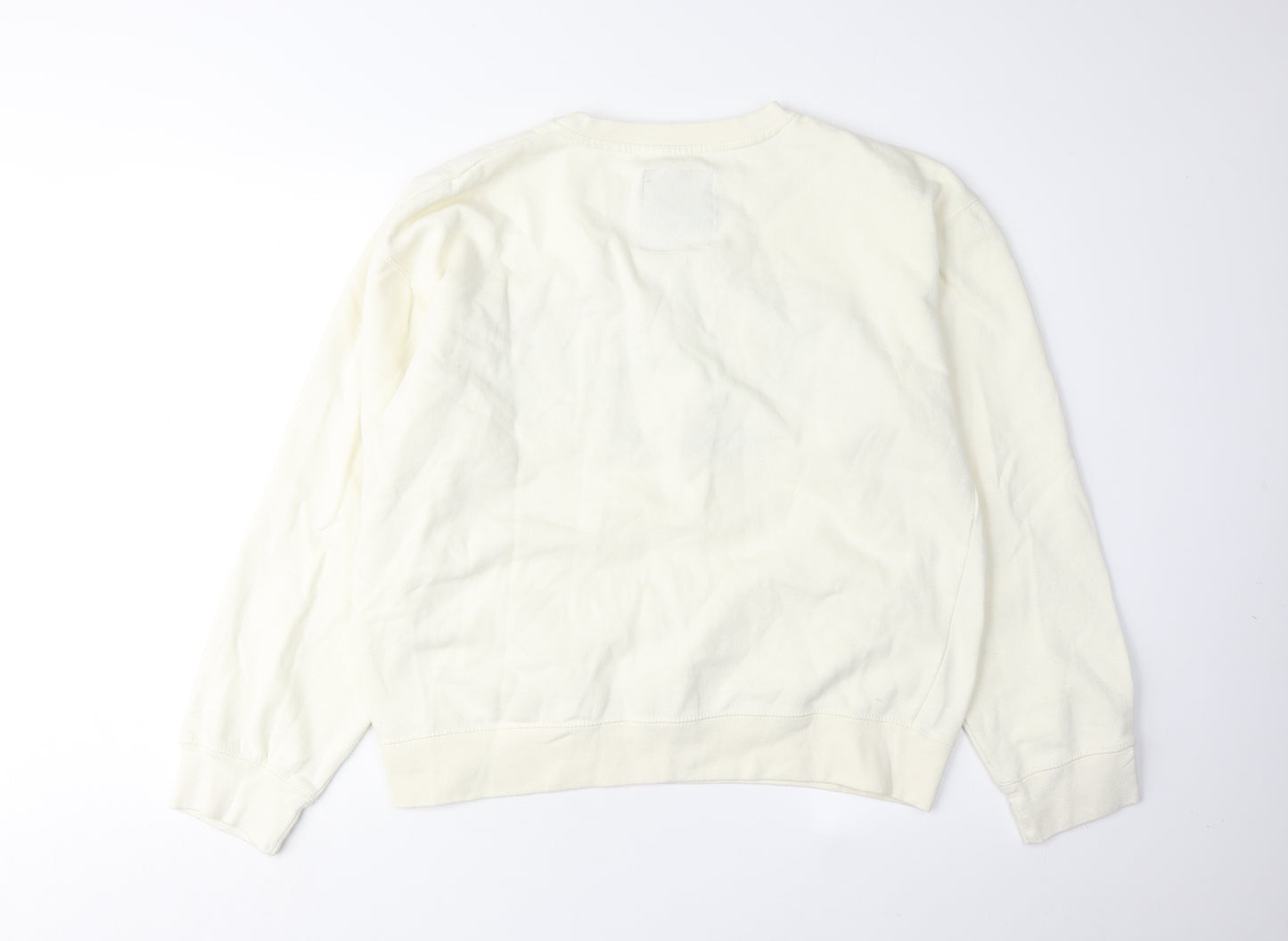 Six Flags XL White Sweatshirt Unisex Adults