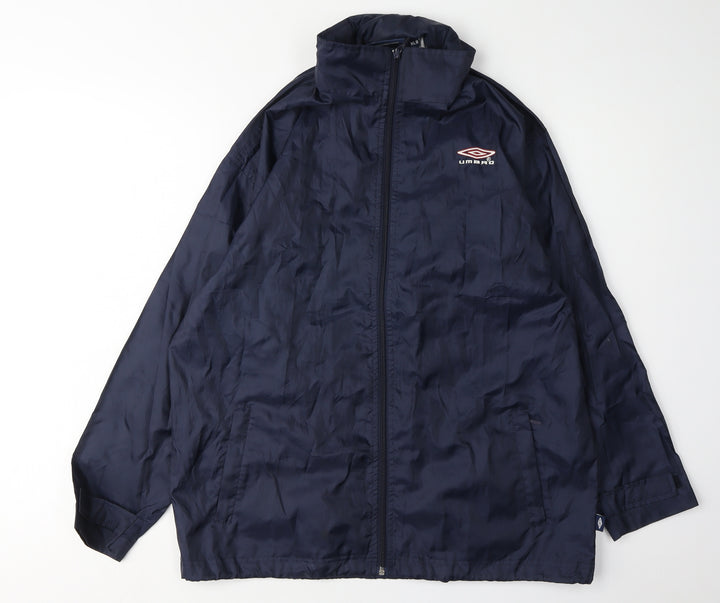 Umbro Boys Blue Windbreaker Jacket Size 12 - Sports Style