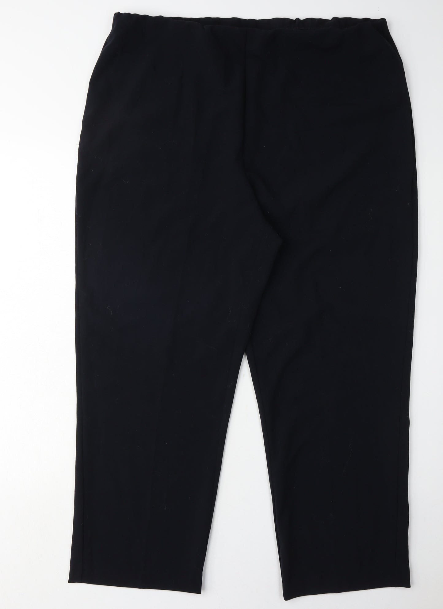ISLE ESSENTIALS Women's Black Trousers Size 18