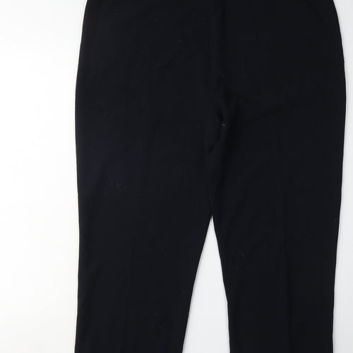 ISLE ESSENTIALS Women's Black Trousers Size 18