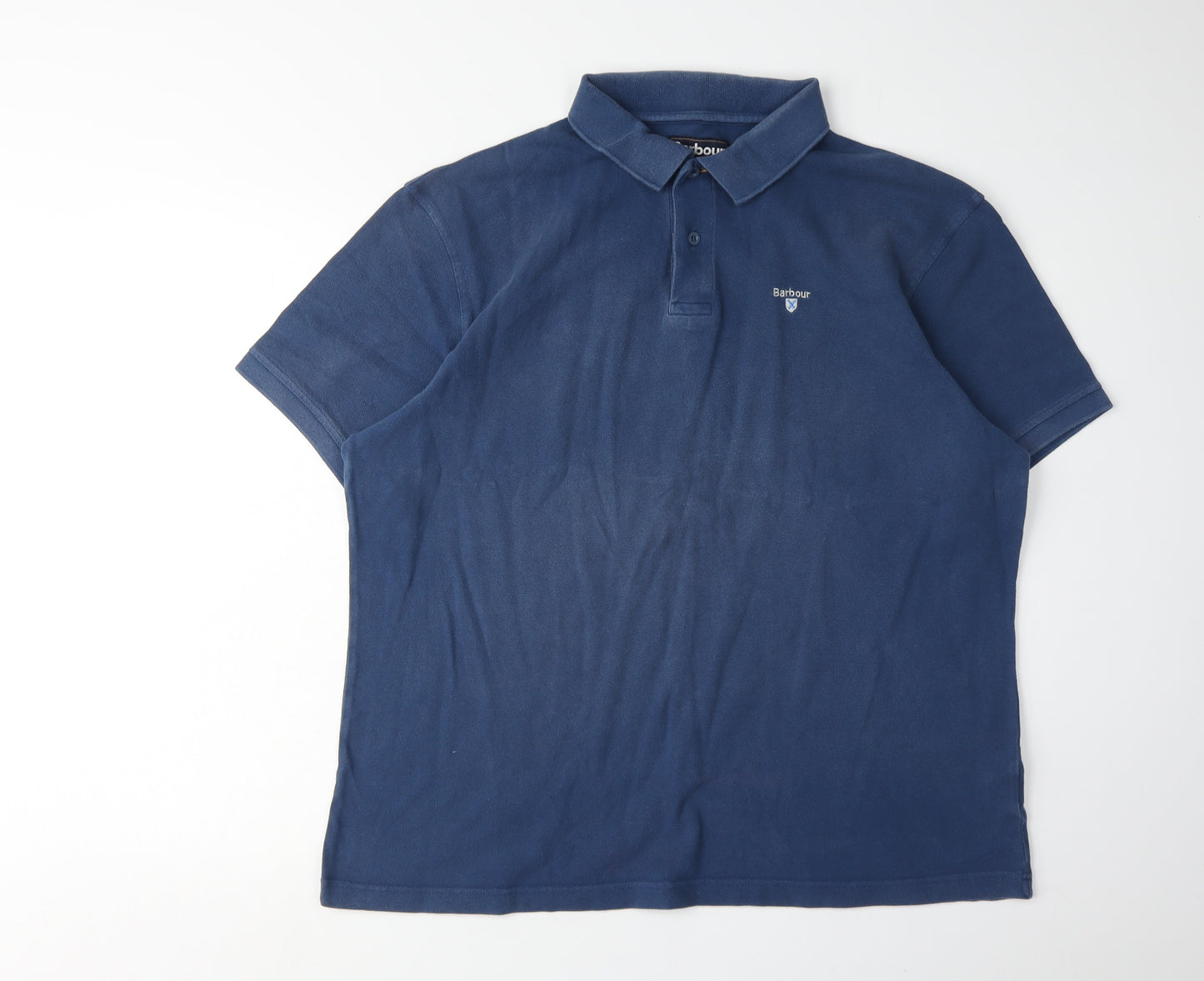 Barbour Men's 2XL Blue Polo Shirt with Logo