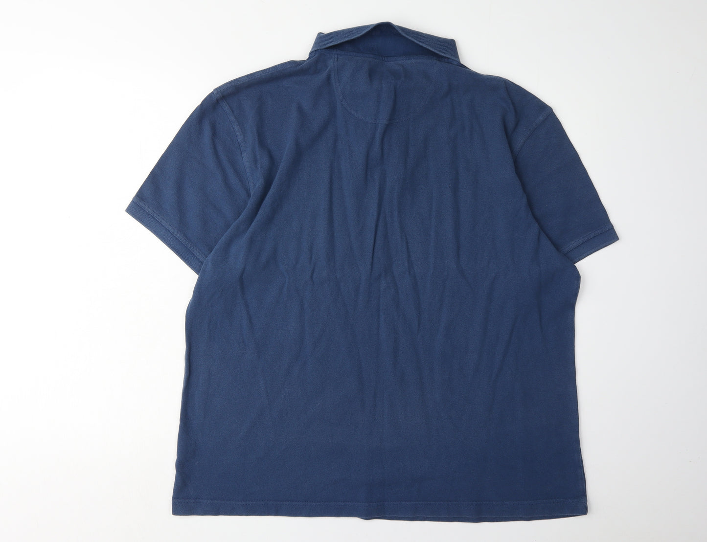 Barbour Men's 2XL Blue Polo Shirt with Logo