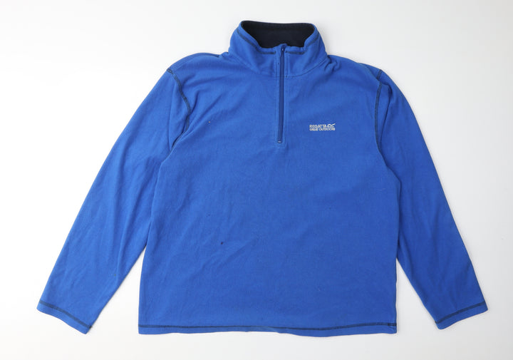 Regatta Men's Blue Fleece Half Zip Hoodie XL