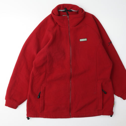 Regatta Women's Red Fleece Jacket Size 14 Casual