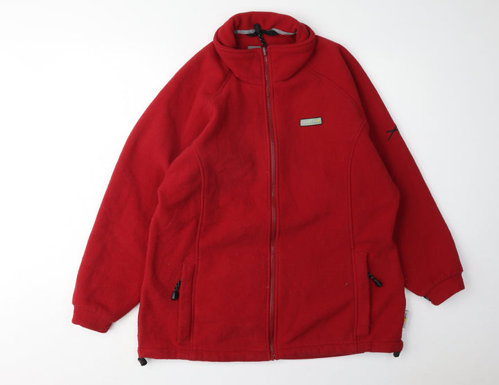 Regatta Women's Red Fleece Jacket Size 14 Casual