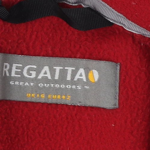 Regatta Women's Red Fleece Jacket Size 14 Casual