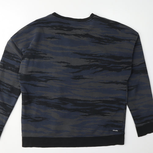 adidas Unisex Black Camouflage Sweatshirt Size 14