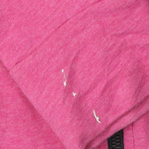 Adidas Women's Pink/Gray Full Zip Hoodie XS