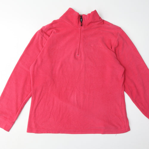 Trespass Women's Pink Fleece Pullover Sweatshirt L