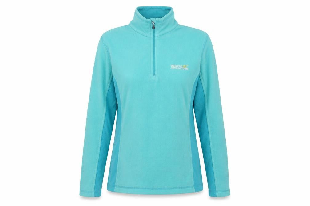 Regatta Women's Blue Fleece 1/4 Zip Sweatshirt Size 10