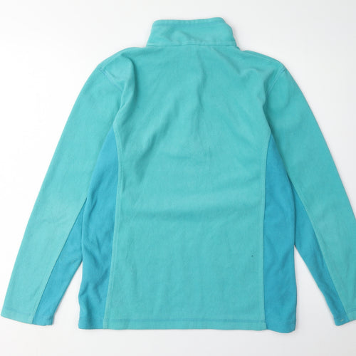 Regatta Women's Blue Fleece 1/4 Zip Sweatshirt Size 10