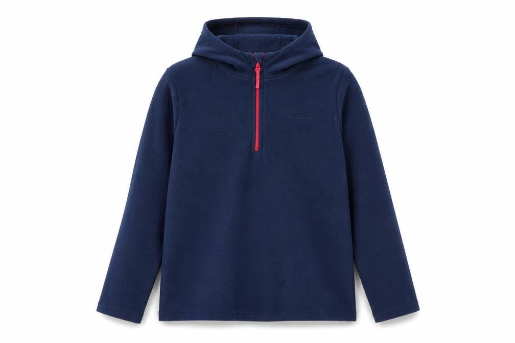 Mountain Warehouse Girls Blue Fleece Hoodie, 13 Years, 1/4 Zip