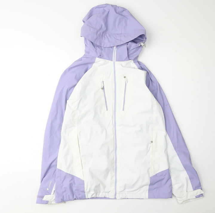 Regatta Women's White Hooded Jacket, Size 12, Casual Style