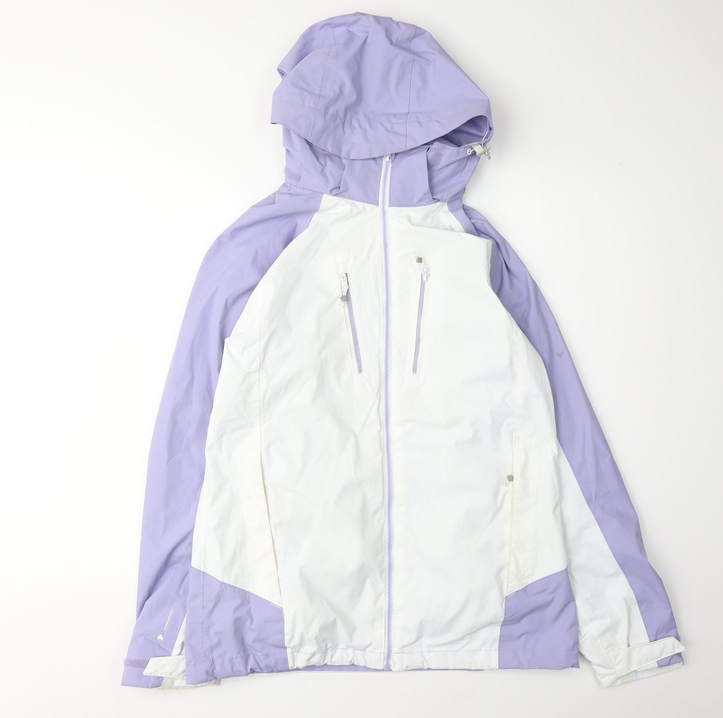 Regatta Women's White Hooded Jacket, Size 12, Casual Style