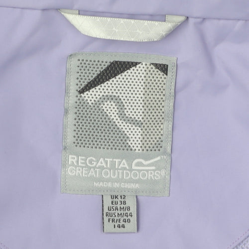 Regatta Women's White Hooded Jacket, Size 12, Casual Style