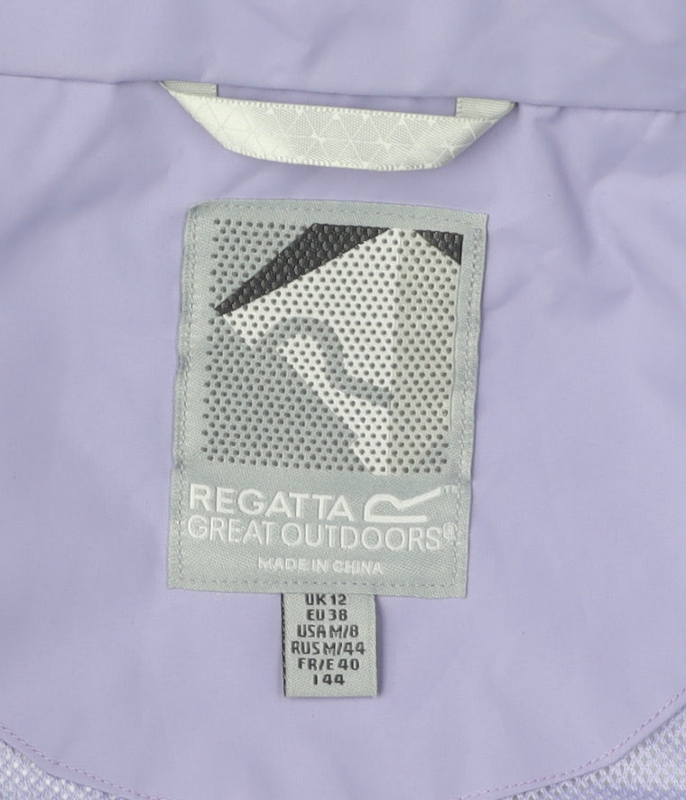 Regatta Women's White Hooded Jacket, Size 12, Casual Style