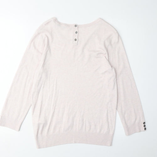 Jasper Conran Women's Pink Pullover Jumper Size 10