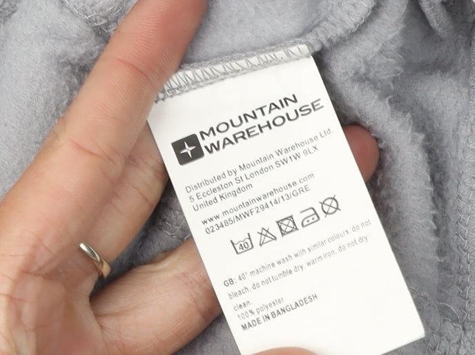 Mountain Warehouse Women's Grey Fleece Jacket Size 10