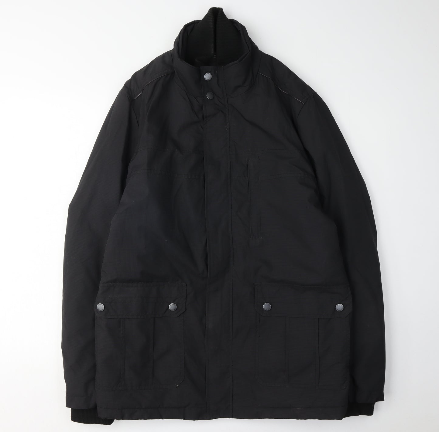 Jeff Banks Men's Black Military Jacket M