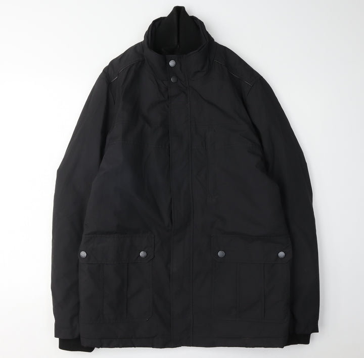 Jeff Banks Men's Black Military Jacket M