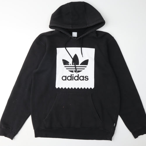 Adidas Men's Black Pullover Hoodie - M