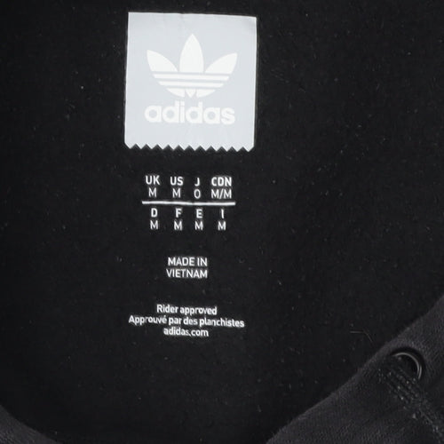 Adidas Men's Black Pullover Hoodie - M