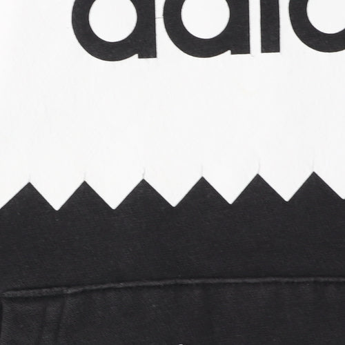 Adidas Men's Black Pullover Hoodie - M