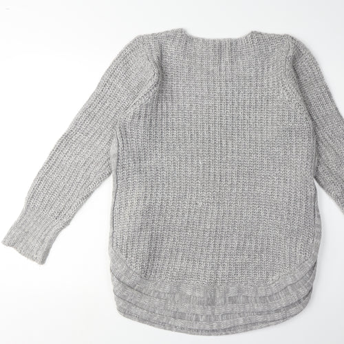 QED London Grey Women’s Acrylic Knit Jumper S/M
