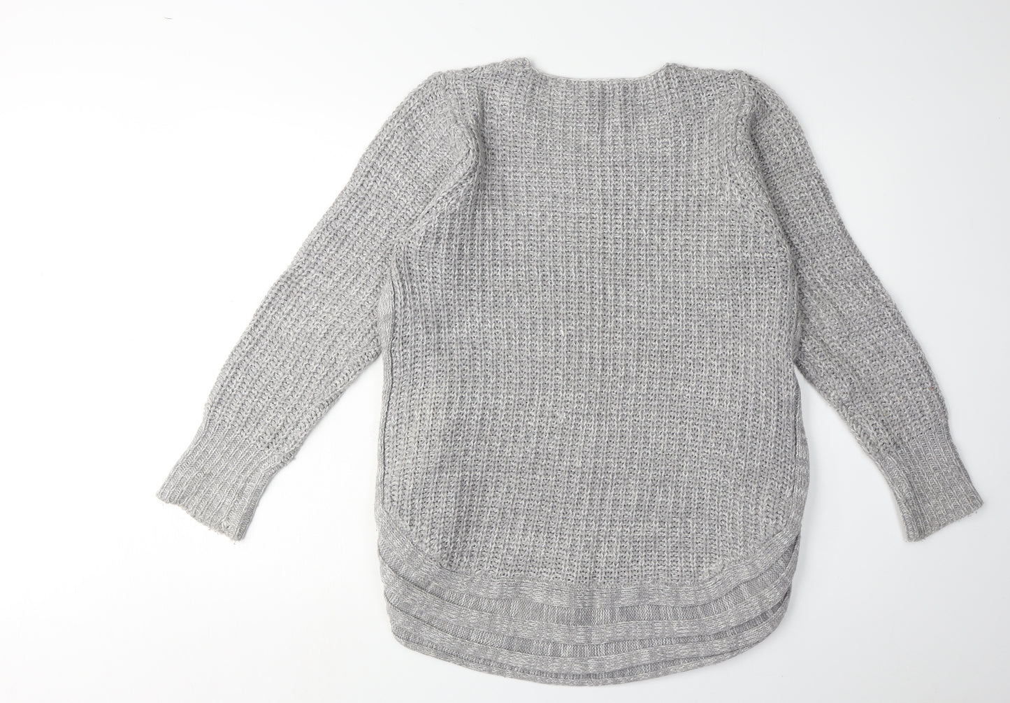 QED London Grey Women’s Acrylic Knit Jumper S/M