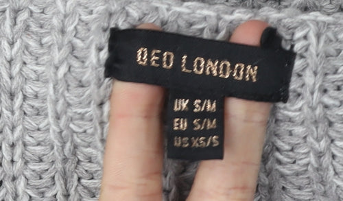 QED London Grey Women’s Acrylic Knit Jumper S/M