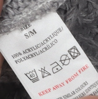 QED London Grey Women’s Acrylic Knit Jumper S/M