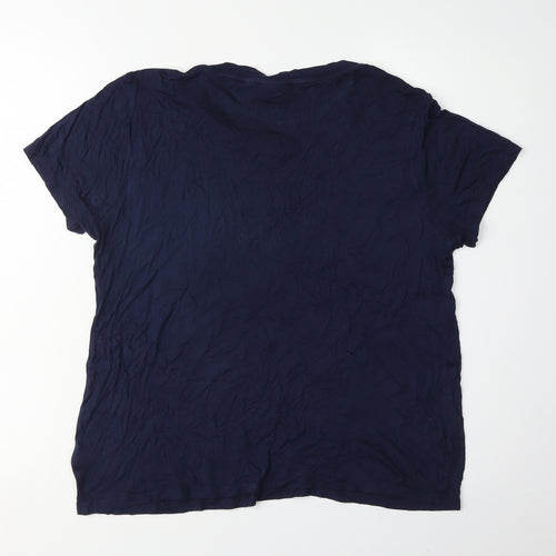 Next Women's Blue Sequin Star T-Shirt Size 14