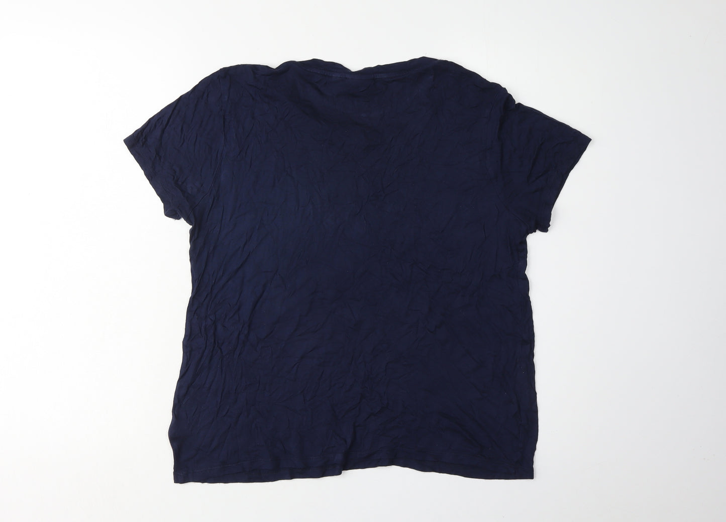 Next Women's Blue Sequin Star T-Shirt Size 14