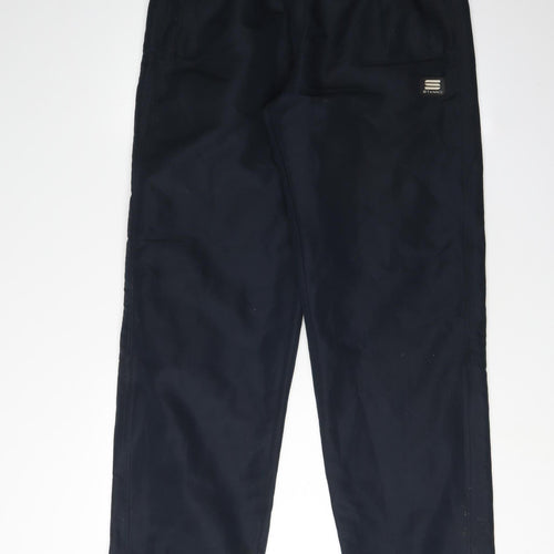 Stanno Men's Black Track Pants, Size L, Elastic Waist