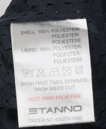 Stanno Men's Black Track Pants, Size L, Elastic Waist