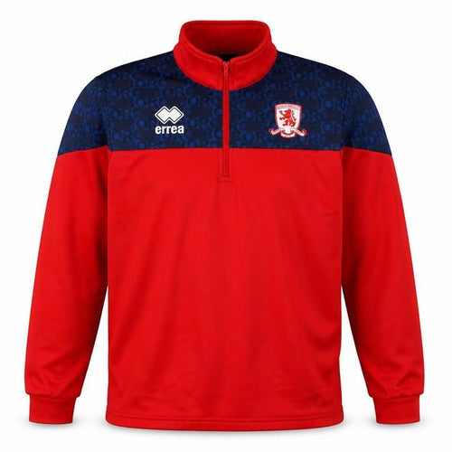 Errea Men’s Red Sports Sweatshirt XS, Logo, High Neck